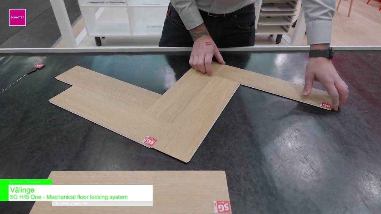 5G H/B One – Mechanical floor locking system- Välinge [DOMOTEX 2026- Home of Flooring & Interior Finishing]