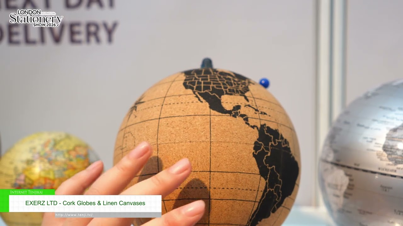 軟木地球儀和亞麻畫布 – EXERZ LTD [LONDON INTERNATIONAL STATIONERY SHOW 2026]